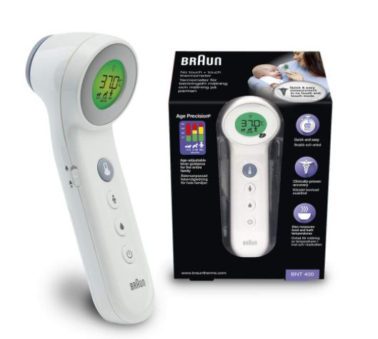 kennisgeving Cokes scherm Braun NTF 3000 No Touch + Forehead Thermometer