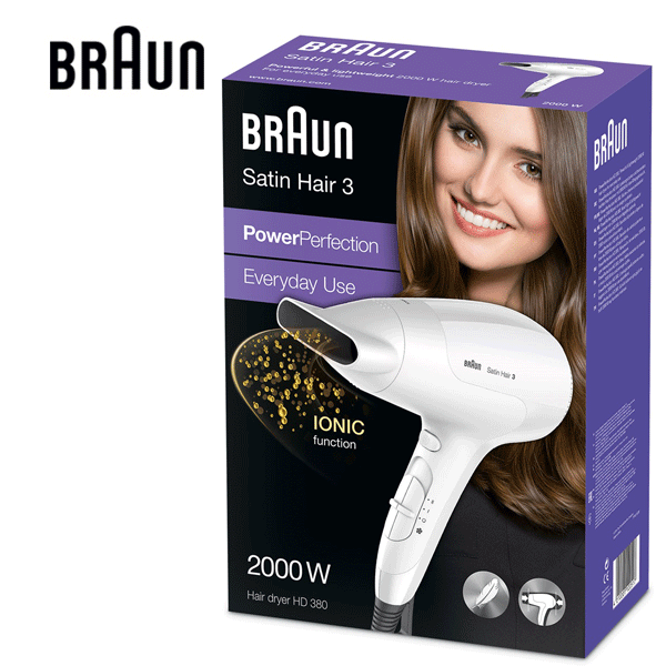 weduwnaar Brawl Razernij BRAUN Satin Hair 3 PowerPerfection Dryer HD380